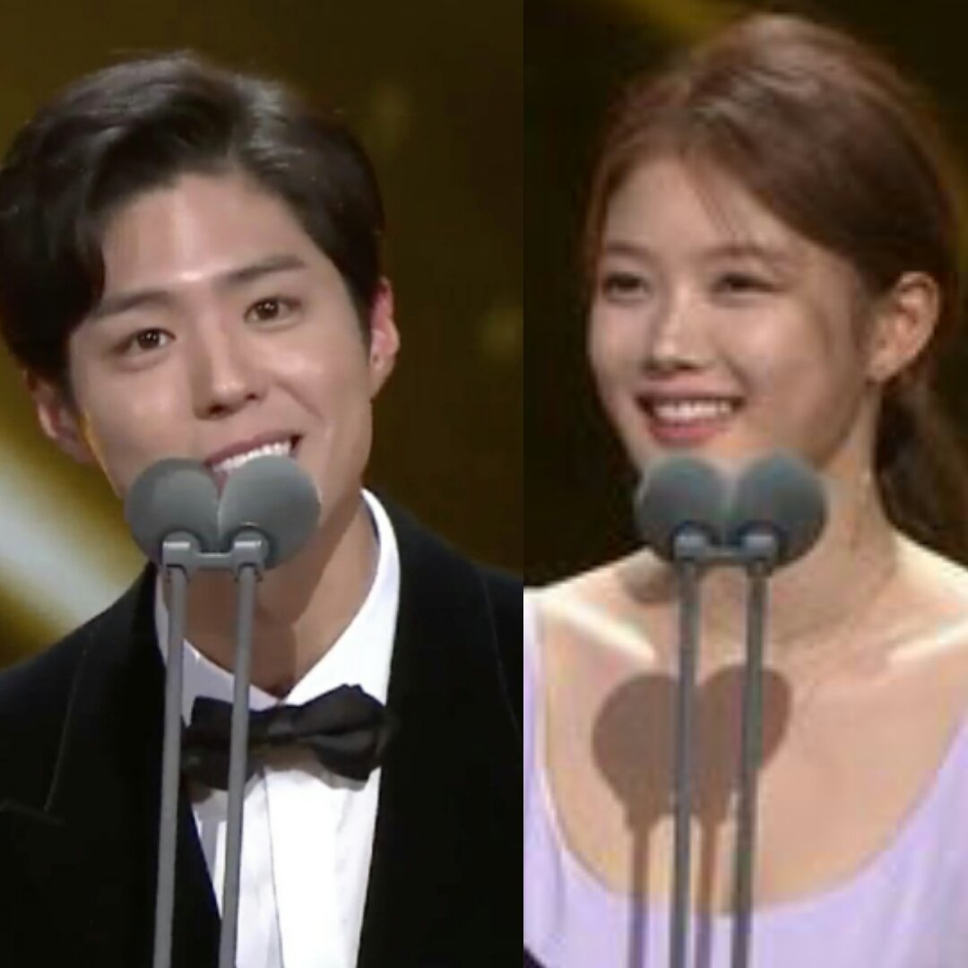 iamwilmaedic05's tweet photo. 180101..A handsome man with a good heart.❤ &amp; A beautiful woman with a greatest heart❤☺😍
#PerfectMatch 
#Happy2018 #BoYooCouple 
#2017KBSDramaAwards 
#BoyooTogetherAgain https://t.co/7QiTPII3pU