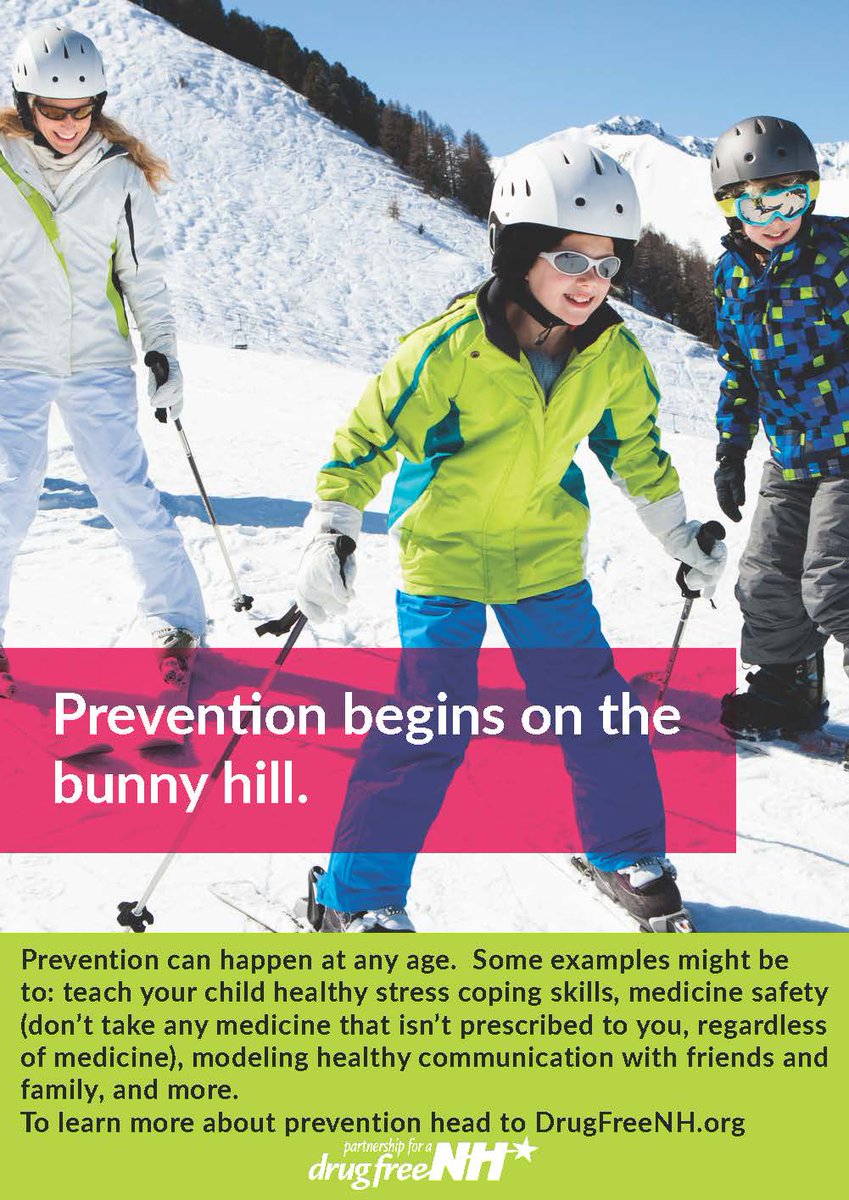 DrugFreeNH's tweet photo. Let's make 2018 the year of Substance Misuse Prevention! As a part of our Winter Prevention campaign we want to share with you some ways to stay busy while still practicing prevention.  Head to the slopes or a sledding hill and have fun with your whole family! Happy New Year! https://t.co/UQpyppxctx