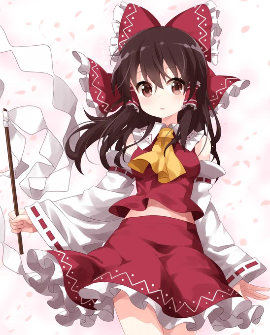 #深夜の真剣お絵描き60分一本勝負 博麗霊夢 
