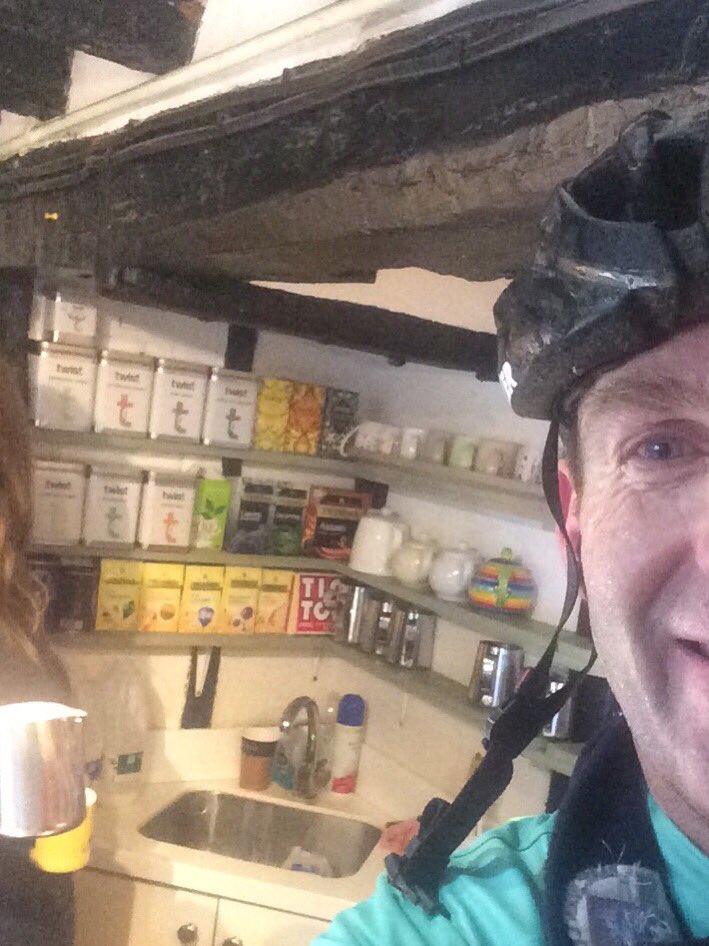 Great new years day ride and perfect breakfast Boost from <a href="/Twist_Teas/">Twist_Teas</a> at the cyclist Mecca <a href="/THEHUBMEISTER22/">THE HUBMEISTER</a>