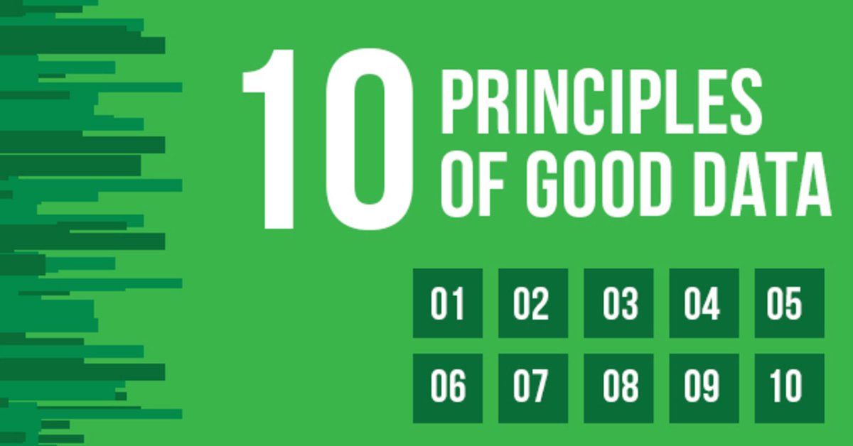 GreenSkiesTech's tweet photo. Want to know the 10 principles of good data? #funfacts #learnmore #nptech https://t.co/OIKcu1sINJ https://t.co/GnPfJxuDQD