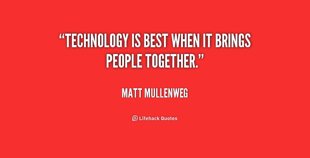 data_RecoveryNY's tweet photo. Let digital technology bring people together and not let them drift apart https://t.co/o0WxvGSMj2