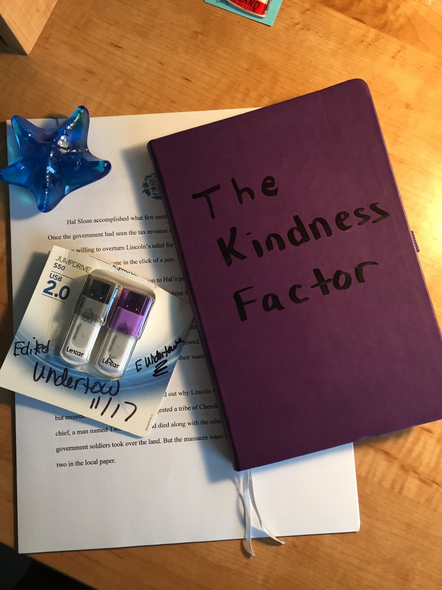 writewilley's tweet photo. Two WIPโs, Two novels done plus one great agent = a year to look forward to. @tinaPschwartz #ThePurcellAgency #After #DeathsShadow #Undertow #The Kindness Factor #amwriting #lovethiswritinglife https://t.co/k0oLKHAhuH