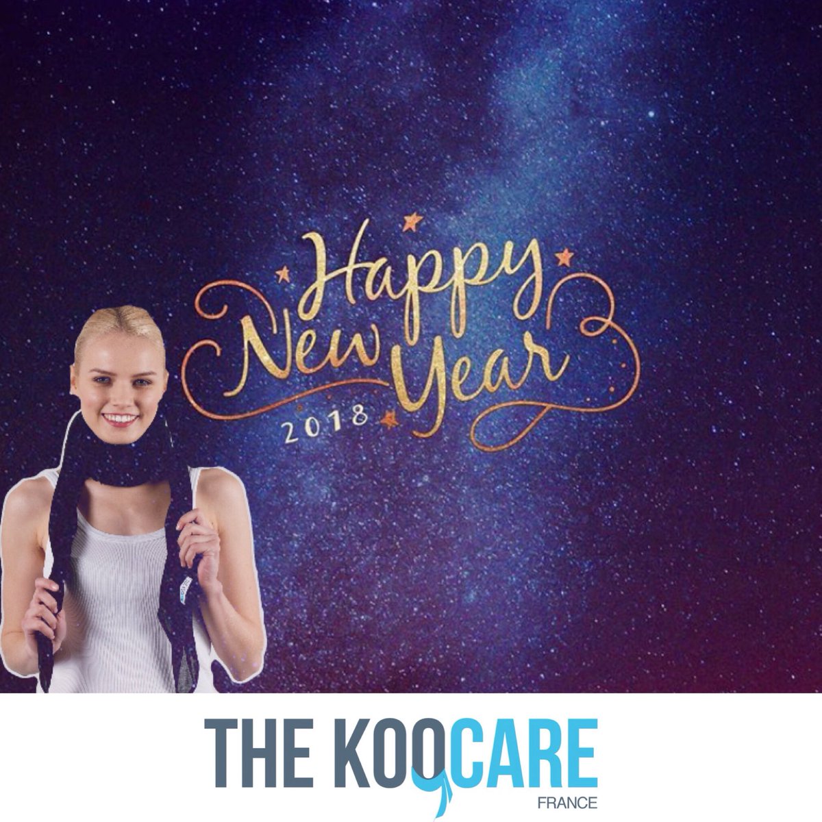 TheKoocare's tweet photo. #TheKoocare wish you a #HappyNewYear2018 #BonneAnnee2018 ! May all your dreams come true !🎊 https://t.co/x2FQlwbMac