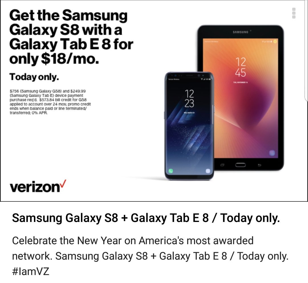 GaryPearsonsr's tweet photo. Great deal to start your New Year!!

No contract!! Get both for less than the phone alone normally cost!!
Click the link and enjoy the savings 🛒💲

https://t.co/pLNda4jp1u https://t.co/HNFEtuCckq