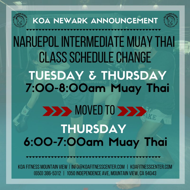 Koa Newark | Now offering 6am classes! Check out our new morning schedule! conta.cc/2E9L6R6