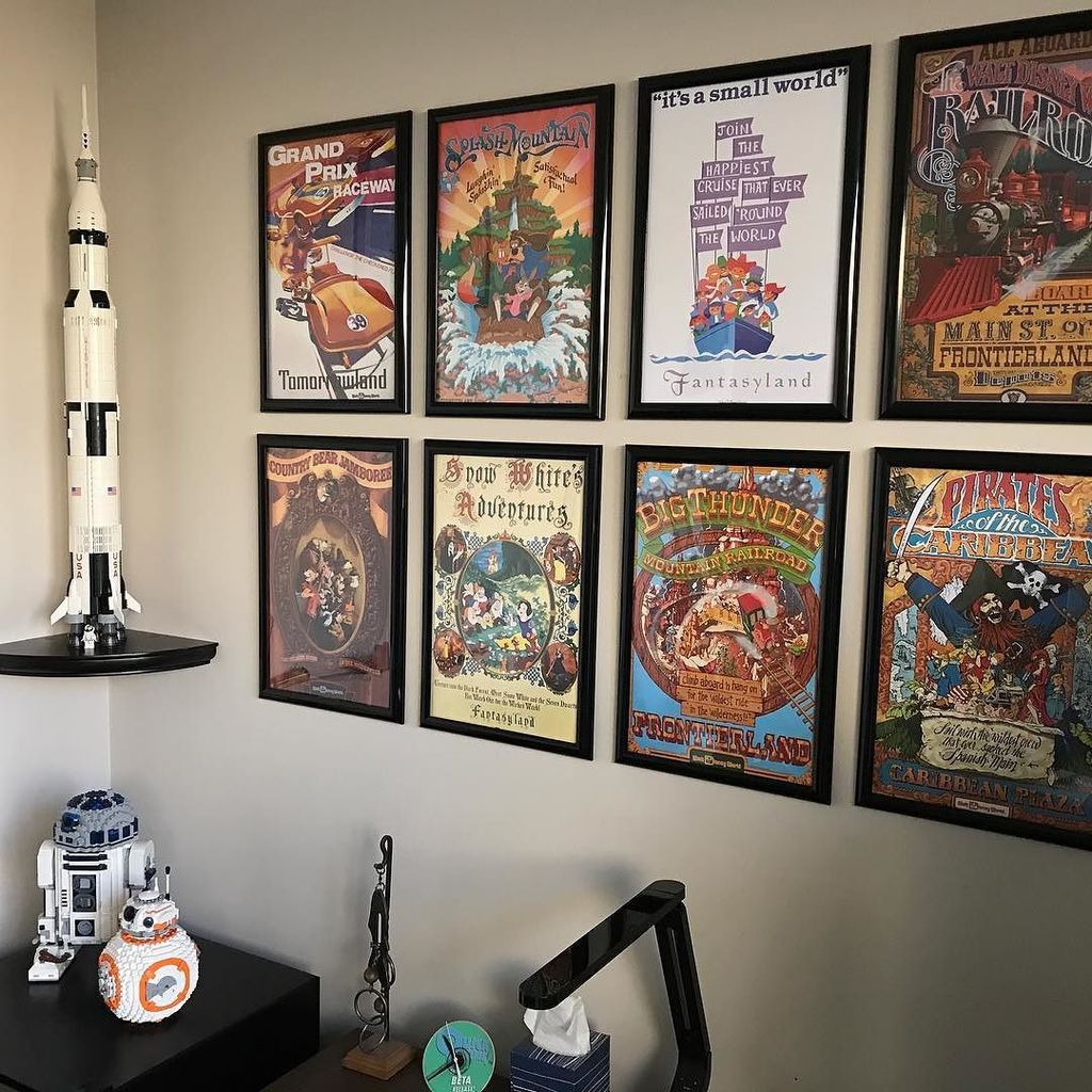 flobbit's tweet photo. Updates the the Office!  New Saturn V and Disney posters.  #lego #disney https://t.co/yhfvNO4Eh0 https://t.co/HoxZo104Vg