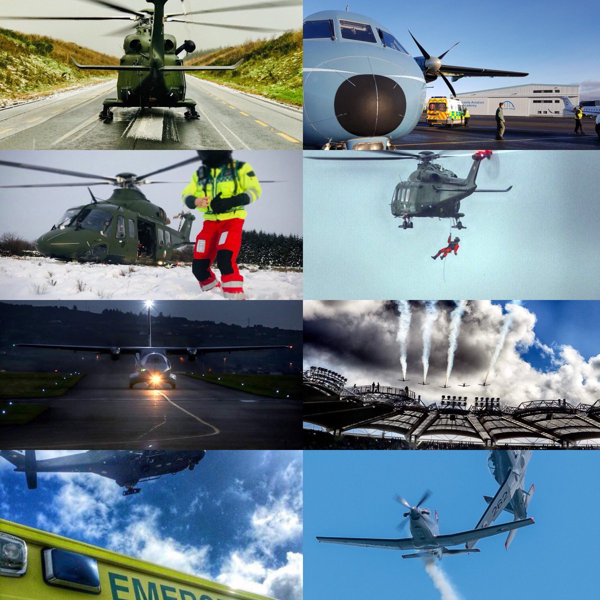 IrishAirCorps's tweet photo. Thank you to all who followed,retweeted and liked our content during 2017. We flew nearly 8,000 hours, launched our #EAS helicopter over 550 times, completed over 230 Maritime Patrols, flew 1200+ #GardaAirSupportUnit. Weโre looking forward to 2018!
#HappyNewYear https://t.co/lJn99sOGI5