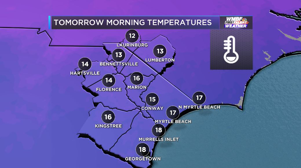 jamiearnoldWMBF's tweet photo. Not just record cold, but dangerous cold on tap tonight and into early Tuesday.  Wind chills this low can result in frostbite to unprotected skin in as little as 30 minutes. https://t.co/0quDScz23b