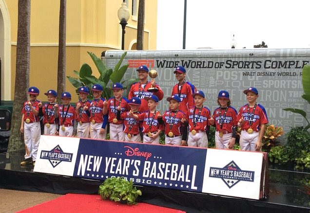 Congratulations to our Baseball Youth Elite 9Under team for WINNING the Disney New Year’s Baseball Classic CHAMPIONSHIP at ESPN Wide World of Sports!!! 🏆🏆🏆