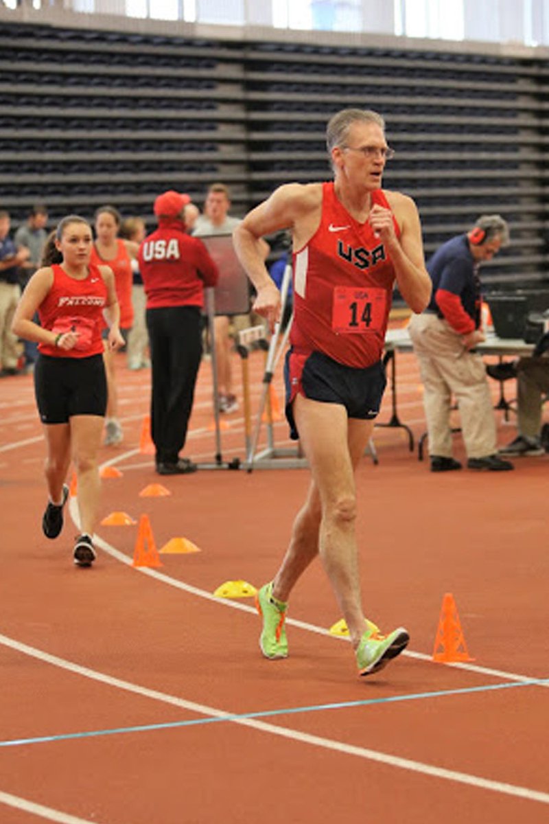 dswarts's tweet photo. #USATF Indoor 5,000m #RaceWalk action, Rochester, NY... 2nd o/a and won #USATFmasterstrack Title #40 in 23:48... @USAMastersTrack @USATFMichigan #JacksonHighVikings #EMUalumni @EMUAlumni #EMUtrack #RunJackson #RunMichigan @JacksonCitPat @MLive #NeedShoes #SponsorMe #Malaga2018 https://t.co/Fmw4mjF6ZF