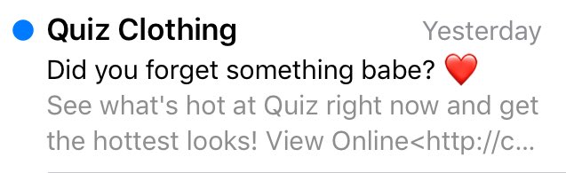 fran_e_jones's tweet image. Sudden realisation that I’m clearly not the target audience for this brand, as emails addressing me as ‘babe’ make me feel physically sick...#Notcoolenough