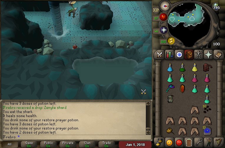 Took around 460 kc but I finally got a zenyte #Fruitofmylabor