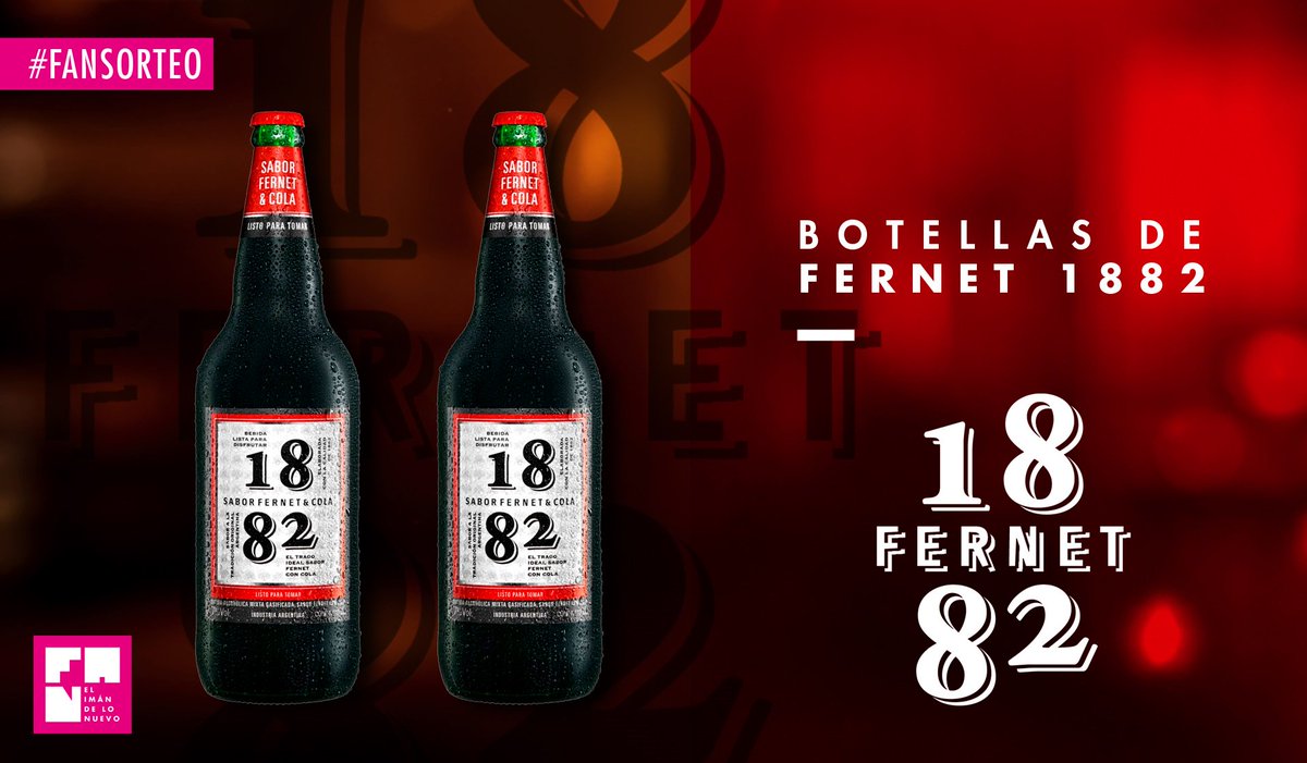 #FANsorteo
¡Participá y ganá del sorteo por dos botellas de <a href="/Fernet1882/">Fernet 1882</a>!
¡Da RT a este tuit!

Salen y anunciaremos vía redes mañana 2 de enero.