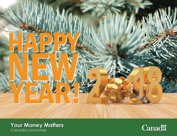 YourMoneyCanada's tweet photo. 🎆 #HappyNewYear 🎆 Is your #2018 resolution to save 💰? Keep track of your expenses with helpful budgeting tools. https://t.co/2s1k49qnIY https://t.co/TO9DLoqbip