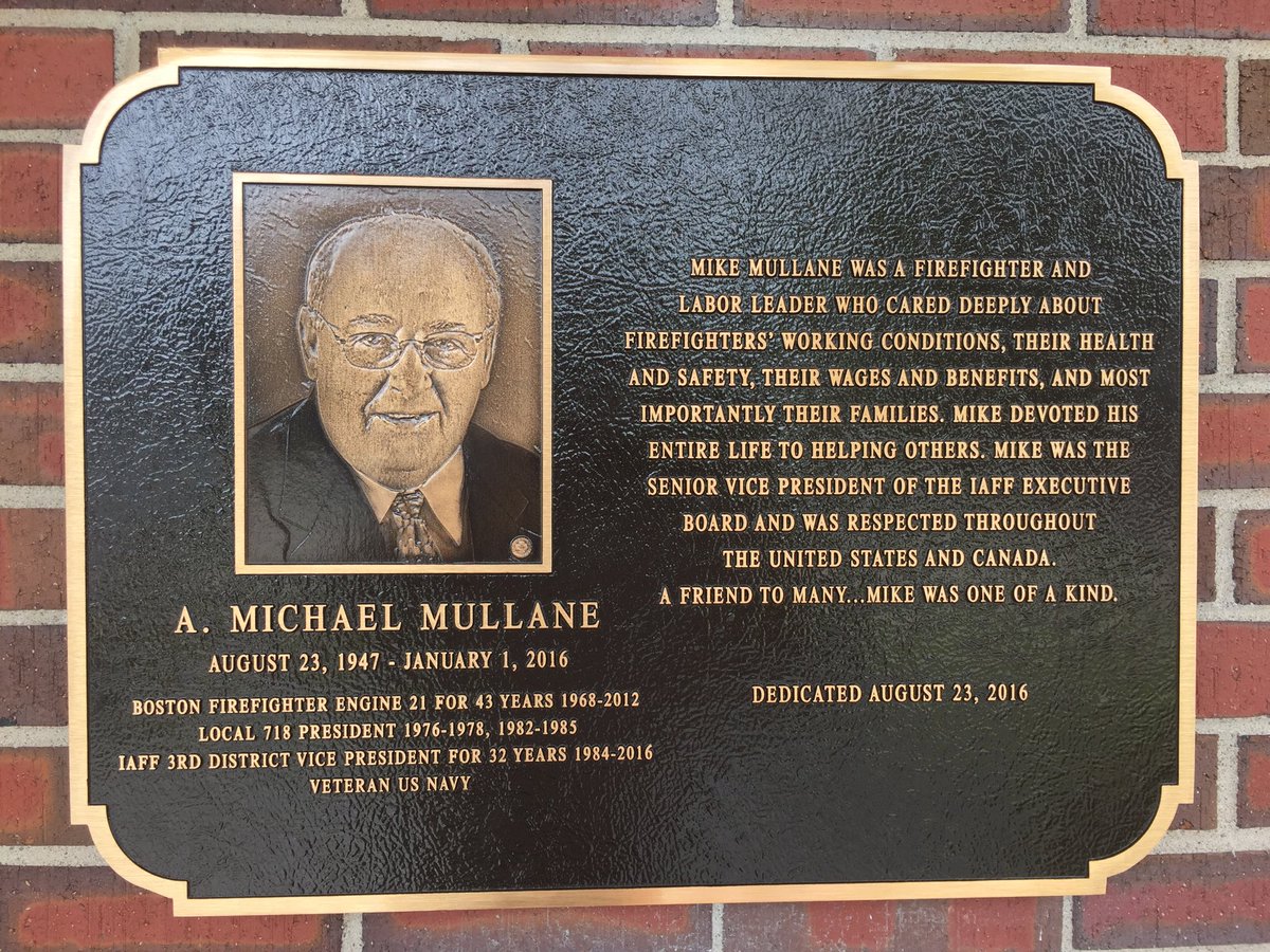 BostonFire's tweet photo. Two years ago today we lost an icon in the labor movement. IAFF 3rd District VP and Boston Engine 21 Firefighter Mike “Mickey” Mullane. He was relentless in fighting for firefighters and their families. Sorely missed every single day. Rest In Peace Mike @IAFFNewsDesk https://t.co/jkFA90fxQA
