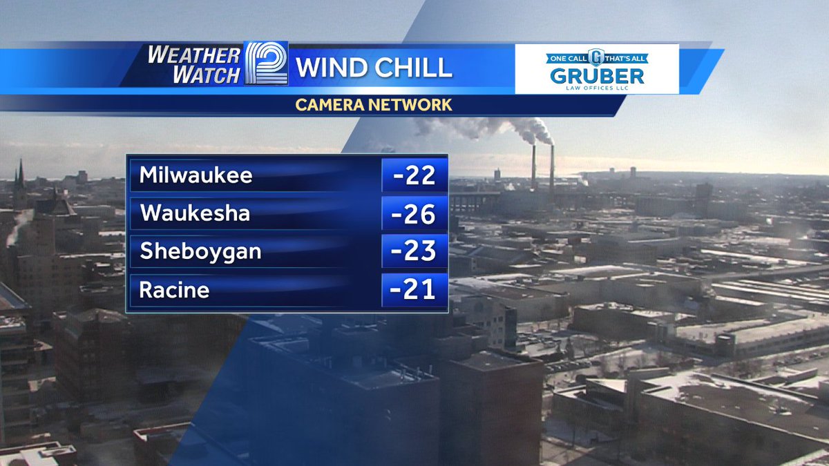 SeversonSally's tweet photo. Current feels like temps. #wisn12 #intheicebox #wiwx https://t.co/9BwaYe5ZQi