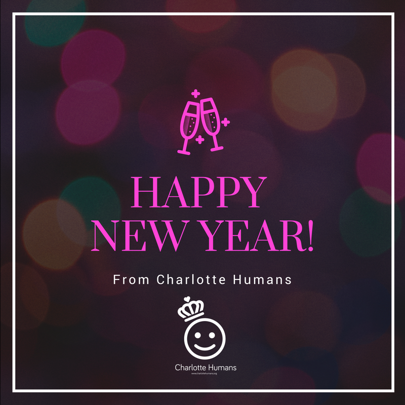 CharlotteHumans's tweet photo. Happy New Year from Charlotte Humans! https://t.co/hVkP4uthMj