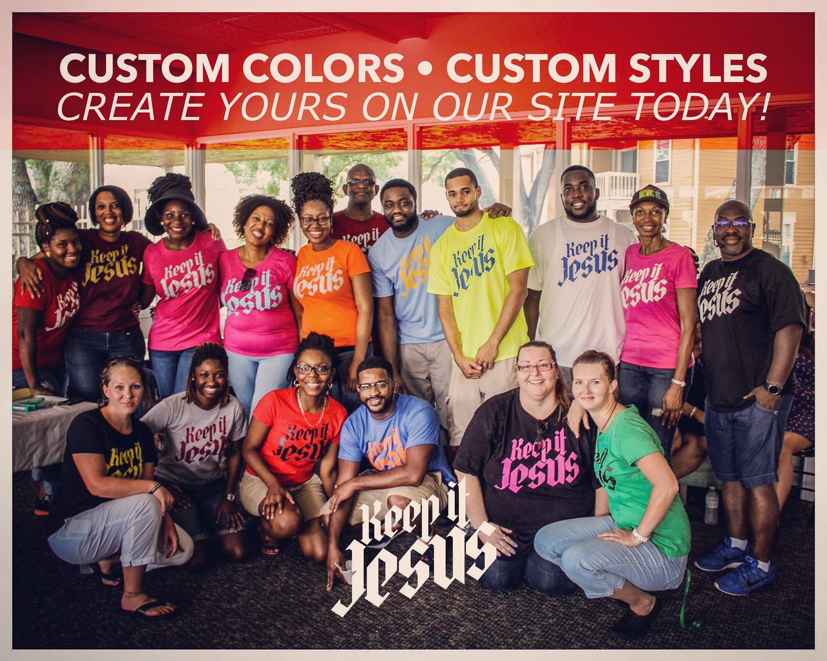 Order today! Link in our bio / Custom colors and styles. Create a set that reflects your brand, group or ministry. Order any amount... from 1-100 / endless possibilities. Easy to create and order!

#KiJ #Gear #keepitjesus #keep #it #Jesus #Christ #tees #tshirt #tshirts