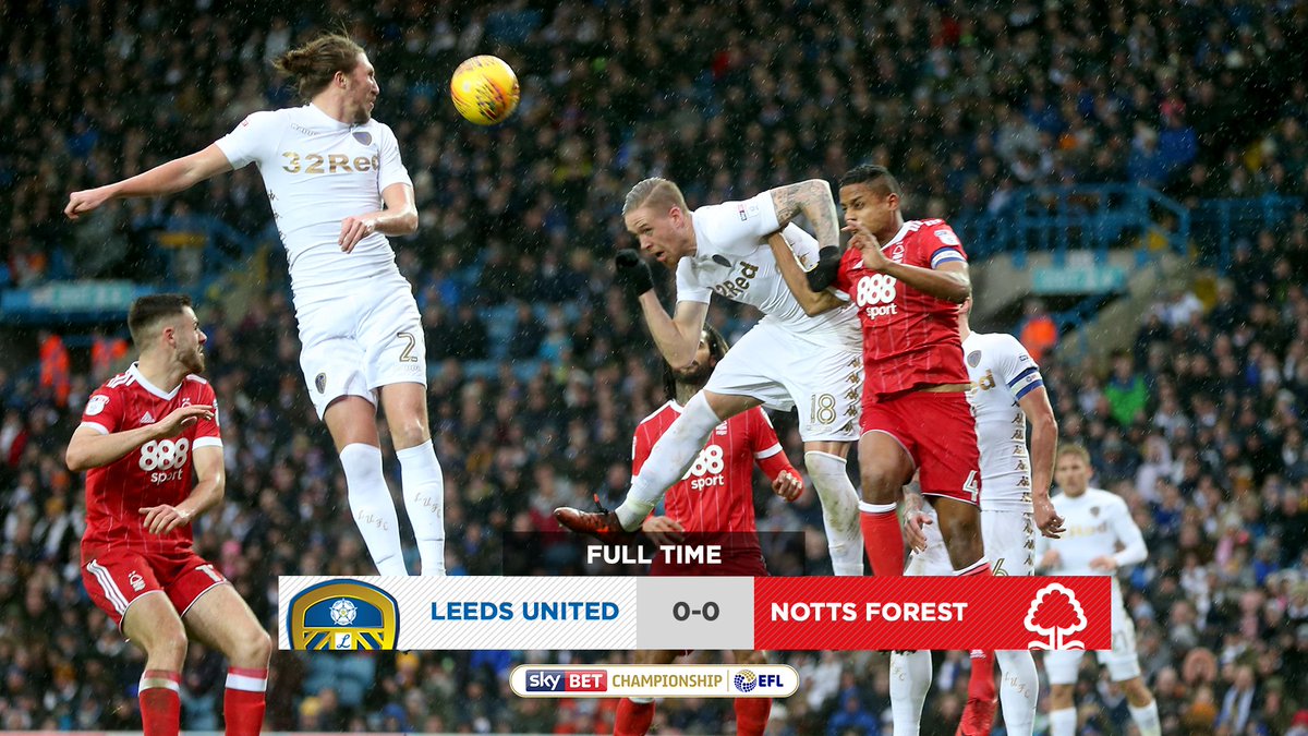 LUFC's tweet image. FULL TIME | #LUFC are unable to break down the @NFFC defence, and the game ends 0-0