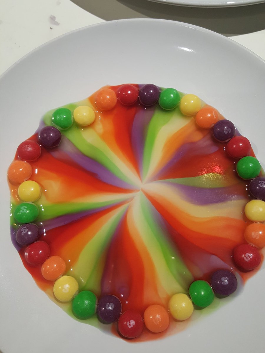 Skittles #rainbow for #NewYear 2018 #sensory #autism #science