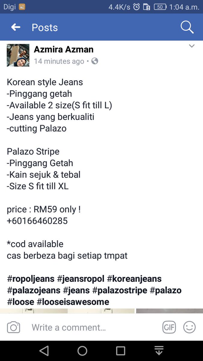AzmiaAzmira's tweet photo. Palazo in trend !! dm/ whatsapp +60166460285 @KuantanReview @KuantanOnline @Twt_Kuantan https://t.co/Tfzwqco3xQ