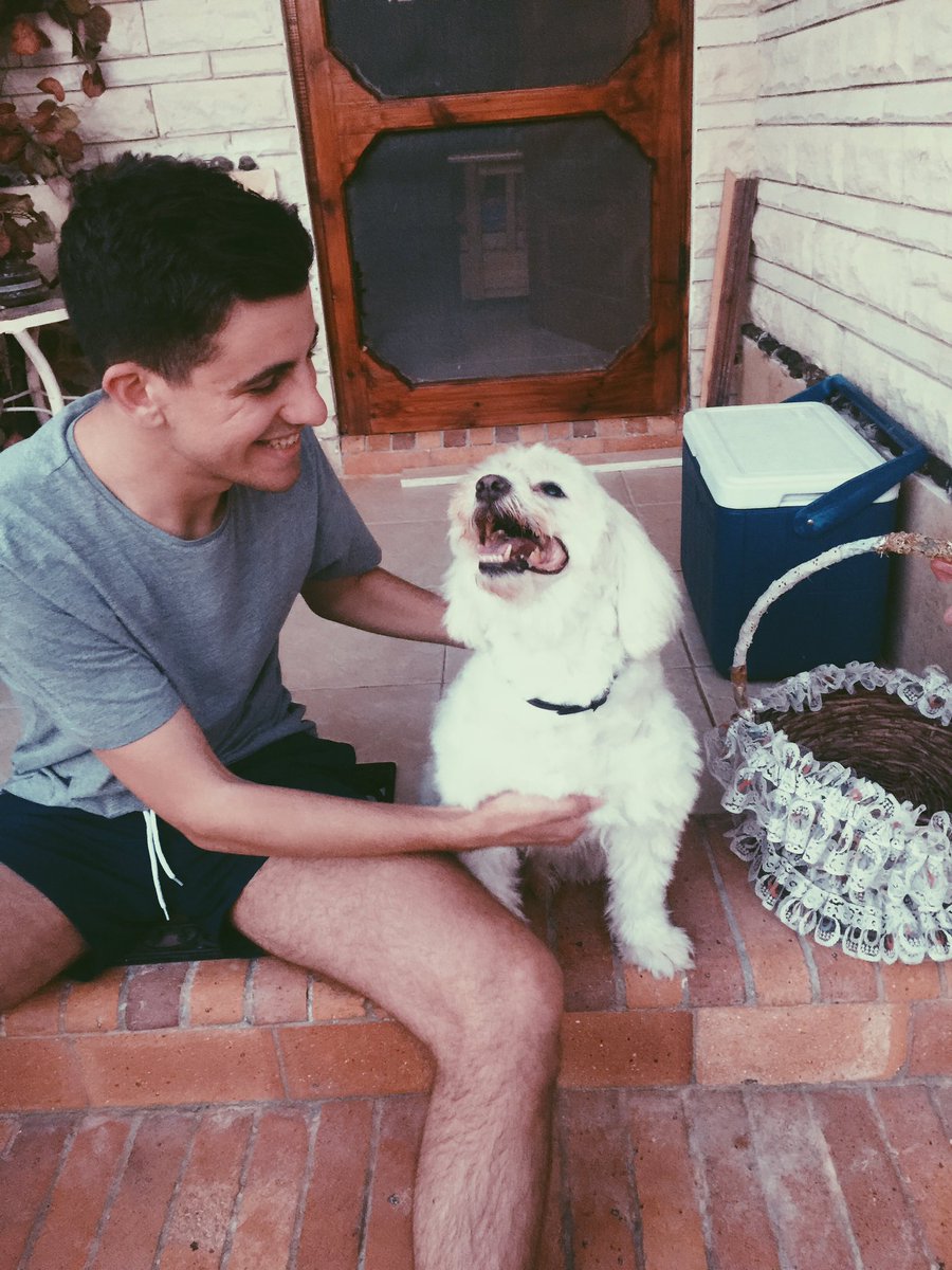 CucChair's tweet photo. Happy new year from me &amp; rocky 😘 https://t.co/yfI4FWMJlt