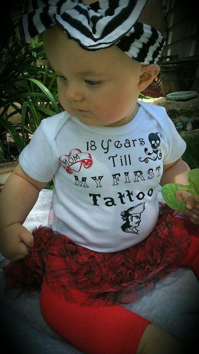 my #etsy shop: 18 years till my first Tattoo baby Bodysuit/One piece #clothing #firsttattoo #babyonepiece #tattooparents #heattransfervinyl #cottononepiece #madefulloflove #madefulloflov3 #newbaby #baby #tattoosrock etsy.me/2CmqcRA