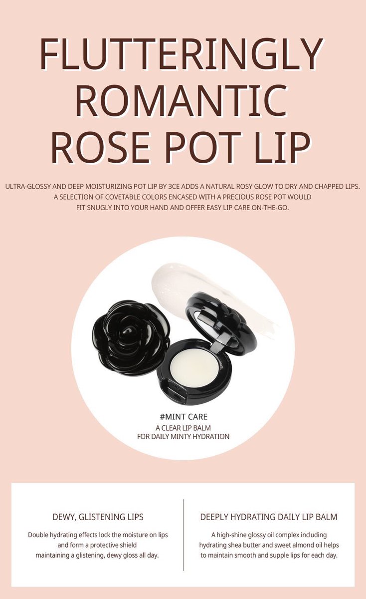 reallllweirdo's tweet photo. <รอบSale/พร้อมส่ง> #3CE pot lip #mintcare 🥀 120.- free shipping รอบนี้มีมา3ชิ้นค่าา
#stylenanda #หิ้วเกาหลี #HowtoPerfect #ripไอดอ https://t.co/z9ILR99MYf