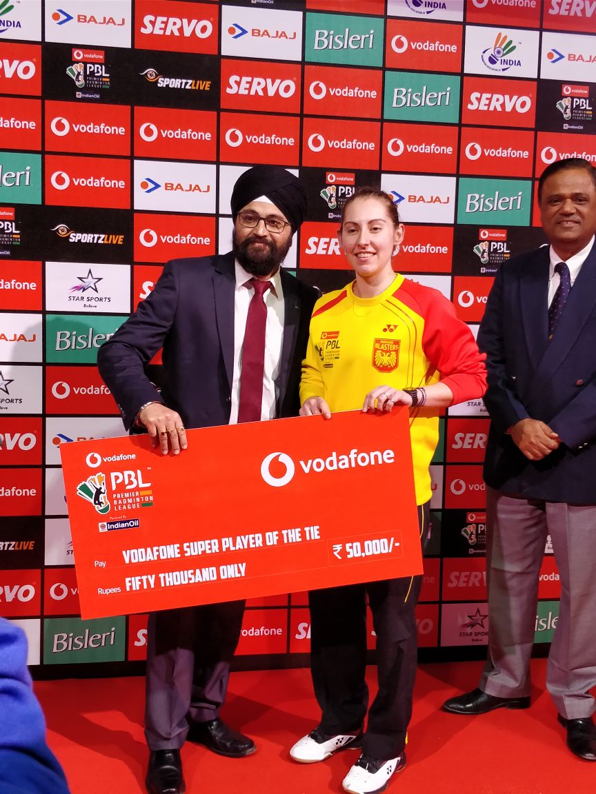 KirstyGilmourr's tweet photo. Woooow!! What a match. What a team โ๐ผ on fire tonight ๐delighted to be named Super Player of the tie ๐๐
#LetsGoBlasters! https://t.co/8XDPHZJgou