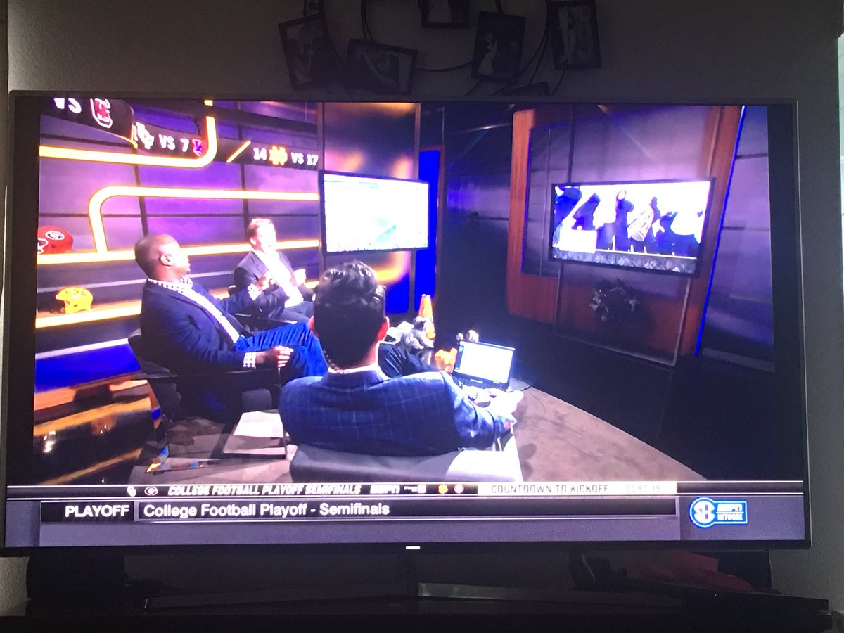 #SECGoalLine 75 inches of 4K tv.