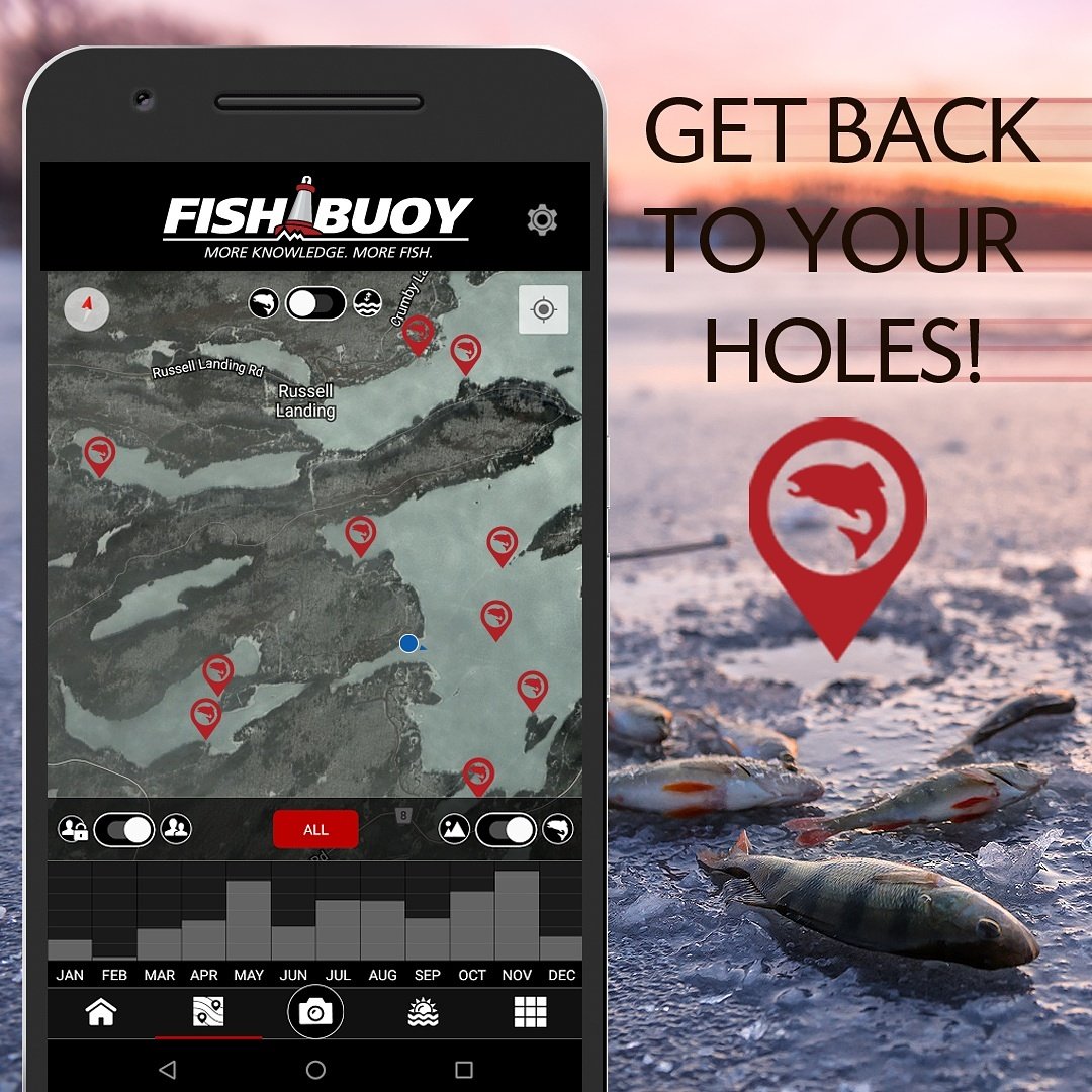 FISHBUOY's tweet photo. Great Lakes region fishermen are heading back to their ice fishing spots using FISHBUOY Pro fishing app. #fishapp #fishing #icefishing https://t.co/SczWmvGiln