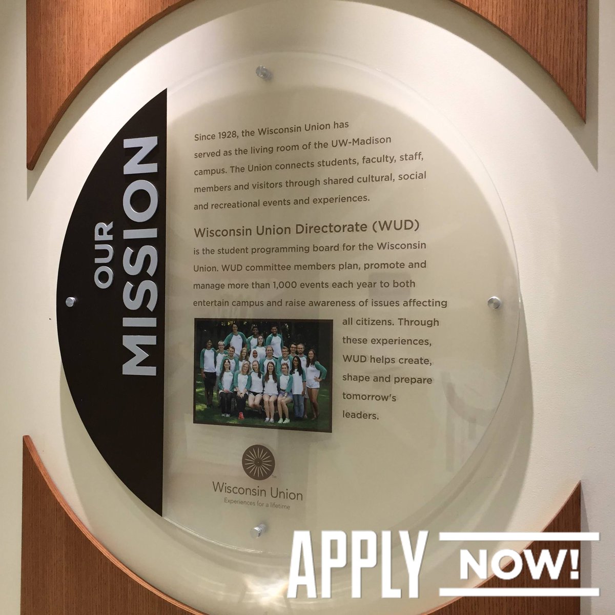 #NewYear #NewPossibilities Start today to do more w/ your time @ UW-Madison &amp; apply now to become a leader of the <a href="/WisconsinUnion/">Wisconsin Union</a> to make an impact on campus!

Open applications for WUD Officers &amp; Directors and Summer Coordinators. Application info: union.wisc.edu/get-involved/w…