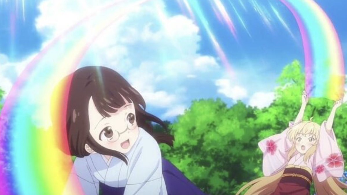 JeikuReview's tweet photo. Friendship is throwing literal rainbows at each other. https://t.co/etbIPtPALo