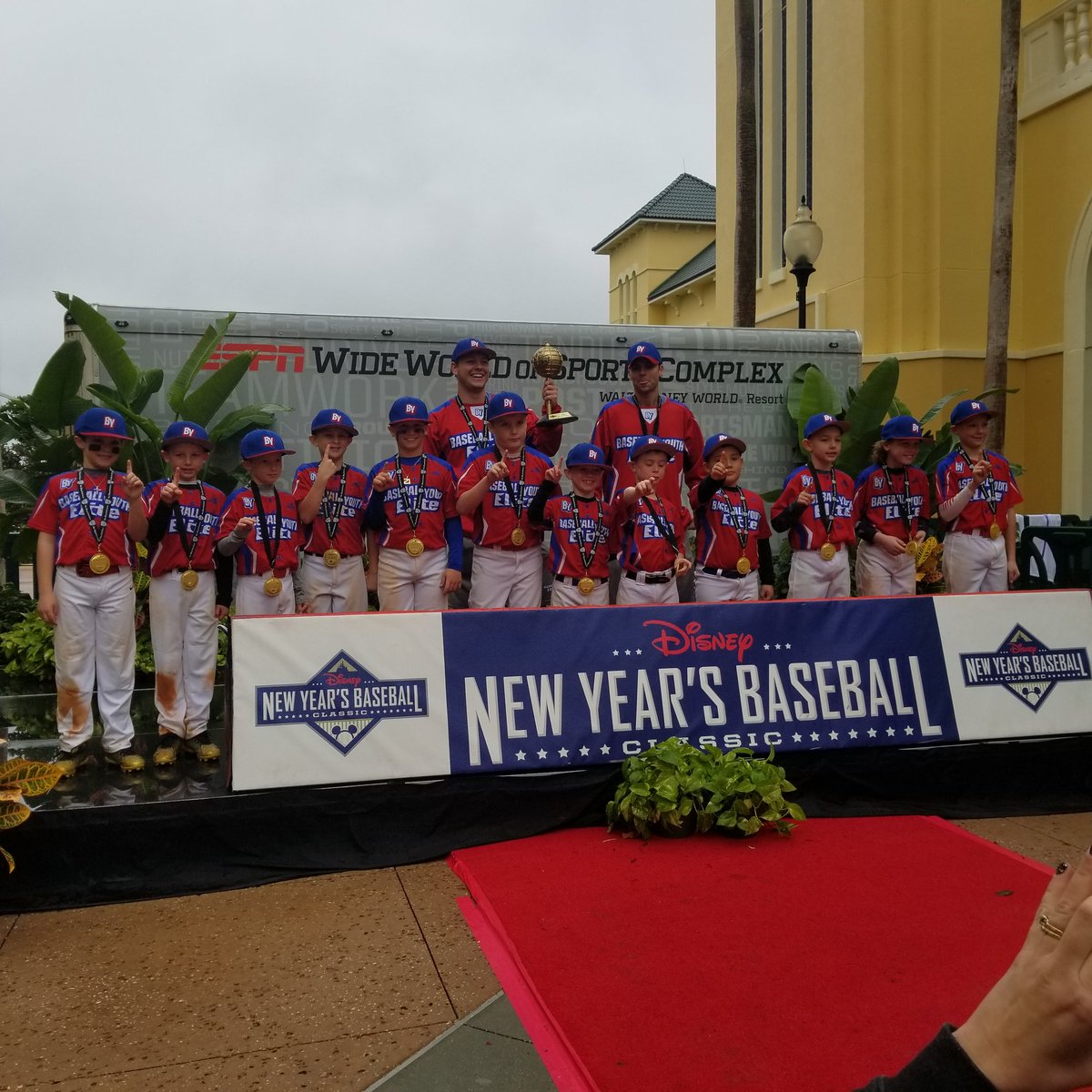 Markie's team Baseball Youth Elite team won the championship today in Disney.