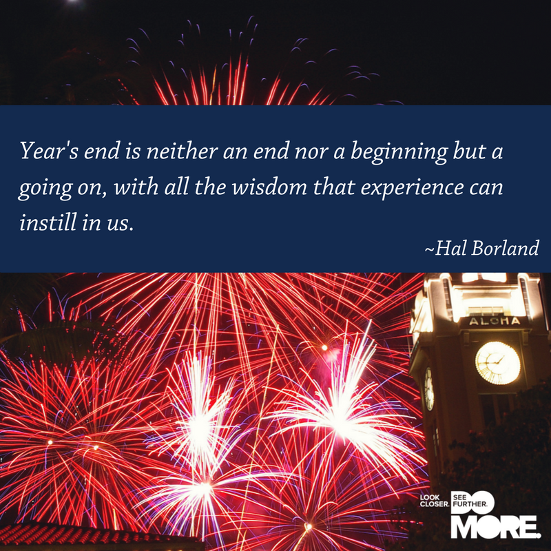 We wish you a happy 2018 filled with success, growth, and hands-on learning. #LookCloserSeeFurtherDoMore #HappyNewYear