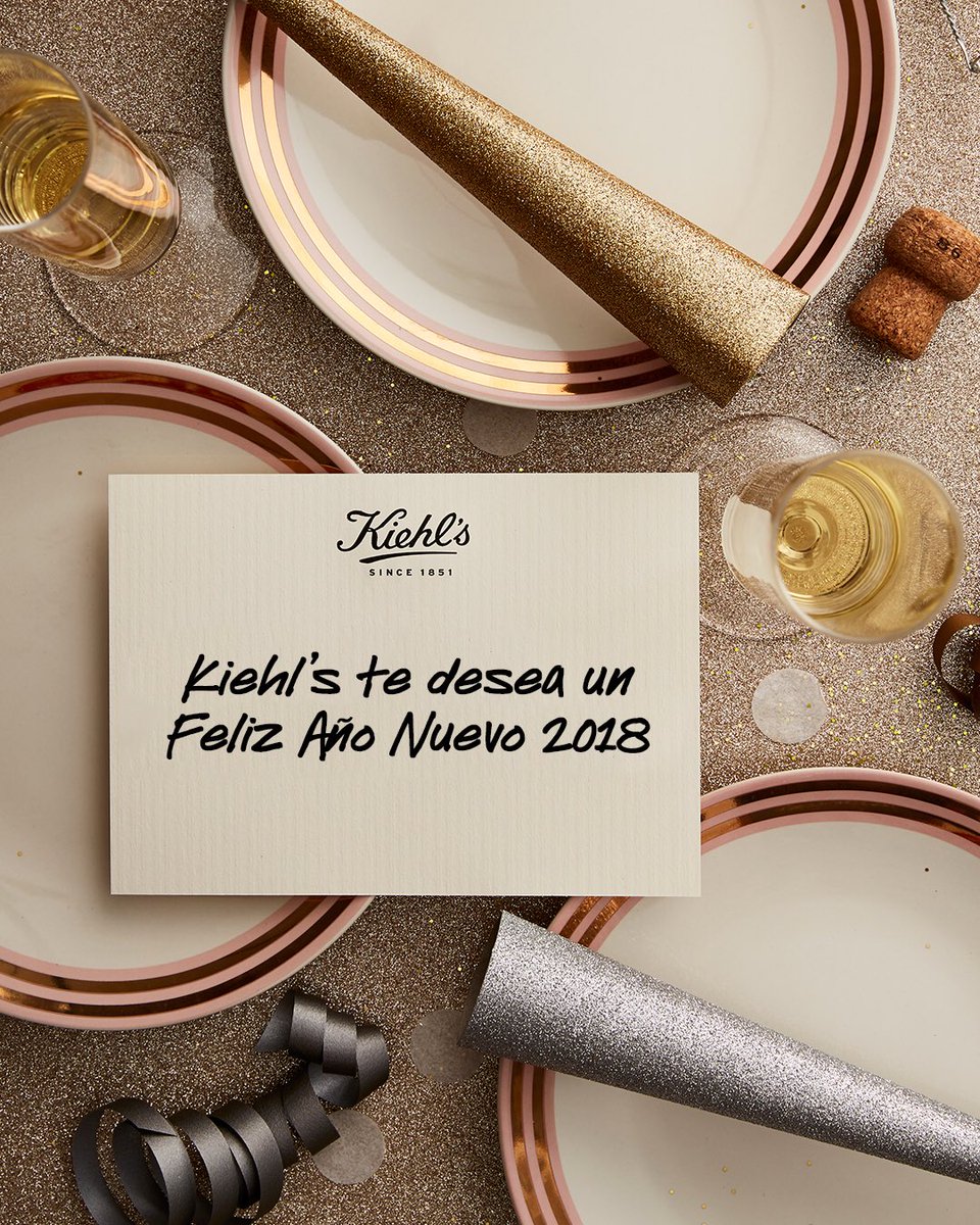 La cuenta regresiva terminó🙌🏽¡3, 2, 1… FELIZ AÑO NUEVO 2018!🎊🍾 #AmoKiehls
