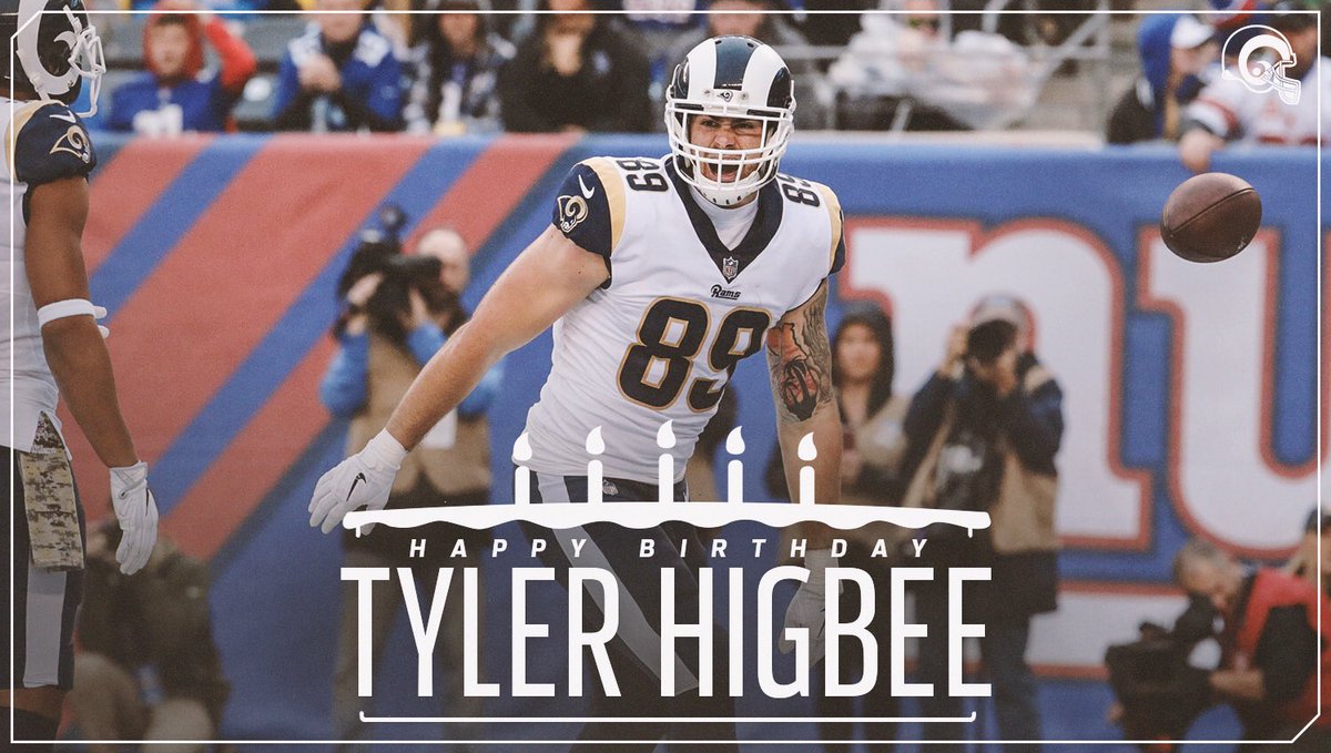 RT to wish <a href="/Ty_Higs19/">Tyler Higbee</a> a happy birthday! 🎉