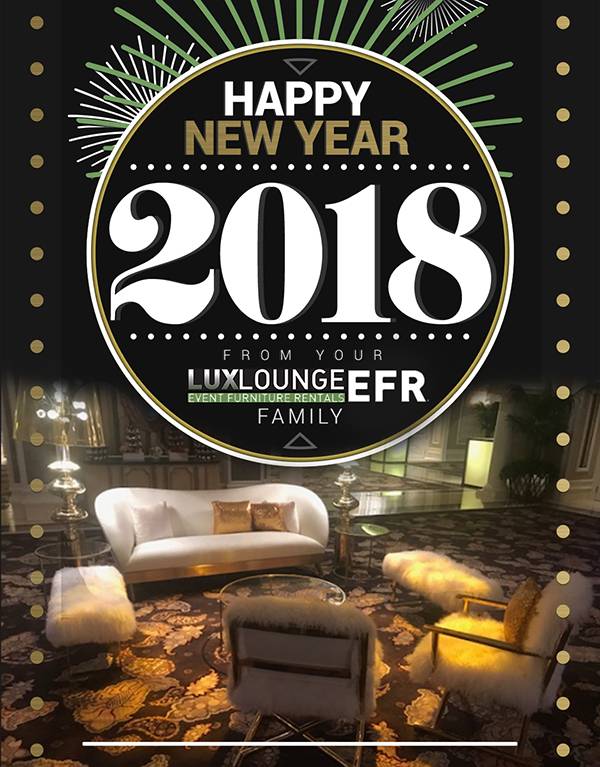 Happy New Year! May your 2018 be unique, creative and Lux!