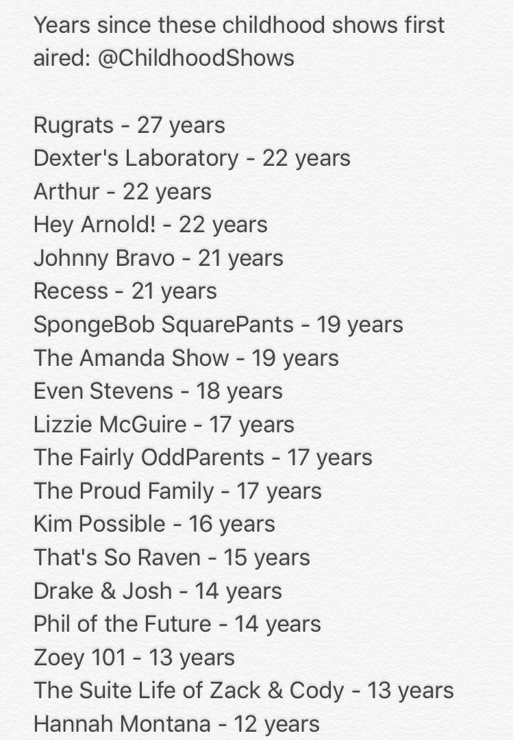 ChildhoodShows's tweet photo. Feel old yet? https://t.co/biRzMxLKb8