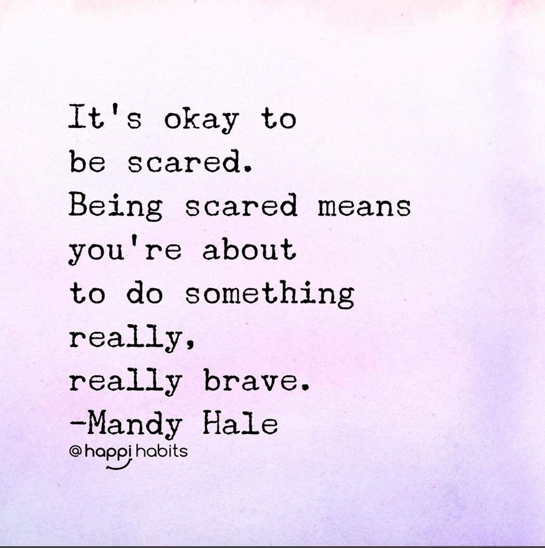 Fear helps you to be courageous in so many ways. After all, courage is what you need to face it. #Kindnessmatters