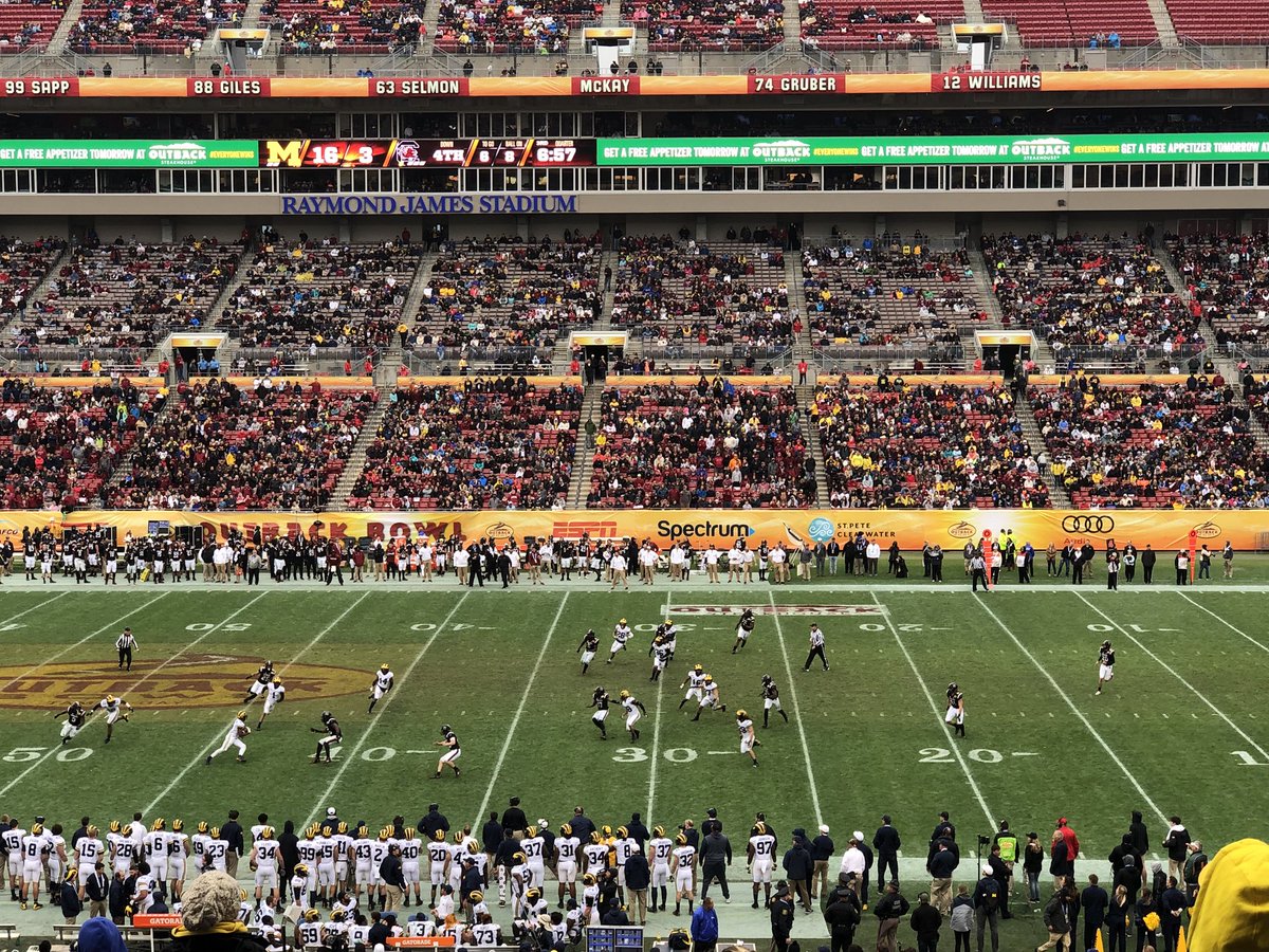 AWESOME SEATS!! #OutbackBowl