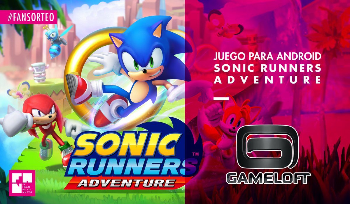 #FANsorteo
¡Sorteamos para Reyes un juego de #SONIC Runners Adventure para Android! Gentileza de @Gameloft_Latam. ¡RT y ganá!
Sale y anunciamos vía redes el 6 de enero.