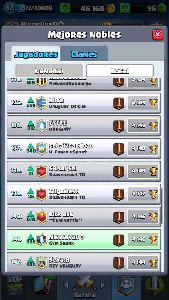 teamshark47657's tweet photo. Felicitamos a nuestro jugador Nicosilva11 que hoy logró entrar en el top nacional y demostrará que aunque seamos un pequeño clan relativamente nuevo, con mucho esfuerzo y trabajo todo se puede 
#GoSharks https://t.co/naBnIXs65N