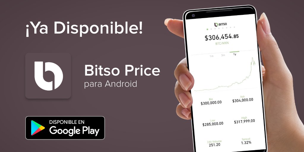 Bitso's tweet photo. ¡Primer sorpresa del 2018! 🚀
¡Descarga la aplicación oficial de Bitso Price para #Android ahora! https://t.co/NOdCjLs918 https://t.co/jxFkSkRANi