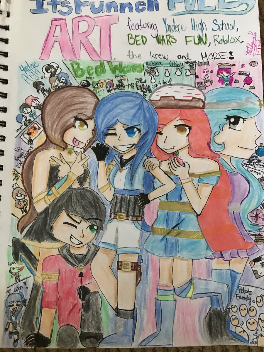 Funneh Roblox Family Drawing