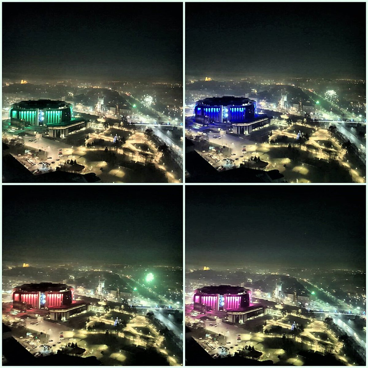 seemonitor's tweet photo. Another look at the @EU2018BG delegates meeting venue#Sofia #Bulgaria #fireworks #NewYear2018 https://t.co/sppHZZAfOw