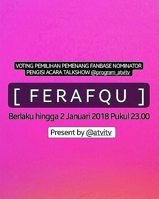 SIAP MENGUDARA
#FERAFQUWithATVITV
<a href="/atvitv/">ATVI TELEVISI</a> <a href="/DA3_Rafly/">Muh.Rafly Heriawan</a>