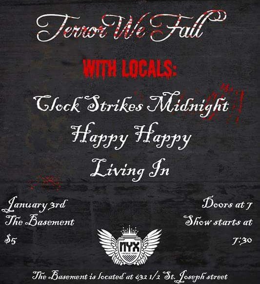 CSM_Band's tweet photo. Happy New Year! Let's kick #2018 off with a show coming this Wednesday! We are excited and hope to see you there 😄 #localmusic #punkshow #rapidcitymusic https://t.co/UmkAI6IKzy