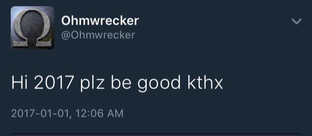 daddylirious's tweet photo. @Ohmwrecker your happy new years tweet this year was very different from last year- https://t.co/po3n4Cb9Io